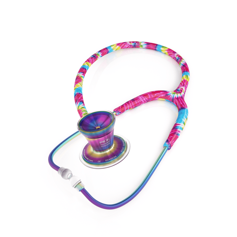 ProCardial® Titanio - Fonendoscopio Cardiológico Adulto - Haight-Ash / Kaleidoscope con Estuche