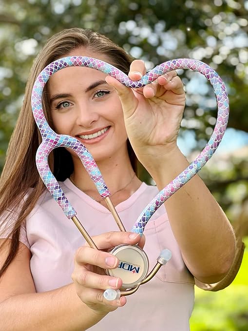 ProCardial® Titan Estetoscopios de cardiología para adultos - Sirena bebé/Caleidoscopio