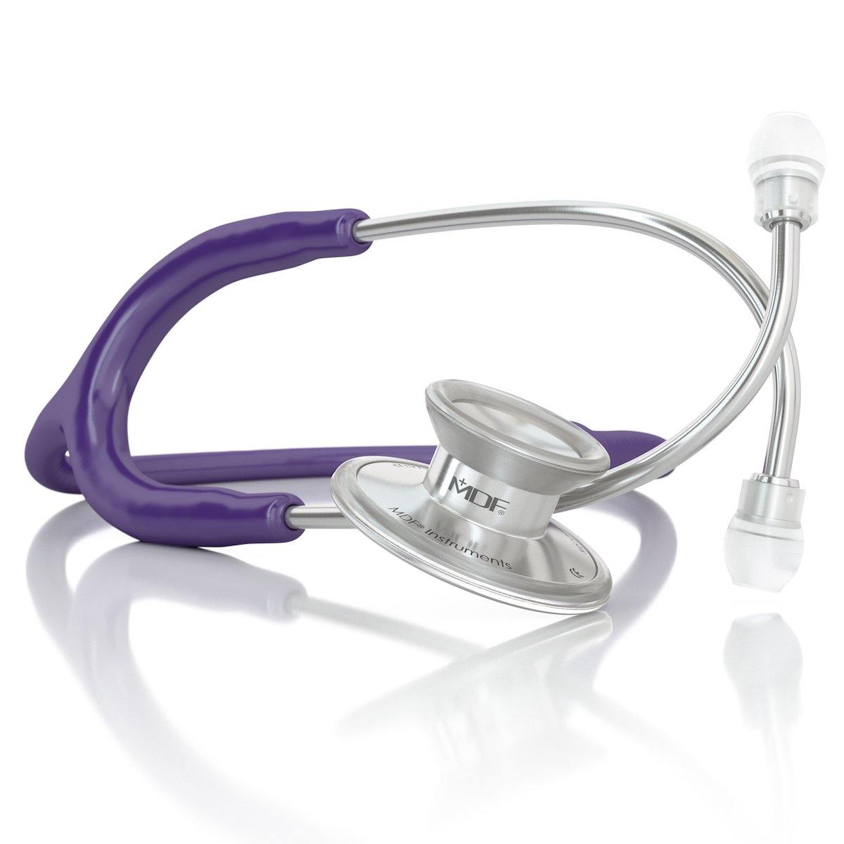 Acoustica® Adult Aluminum Silver Purple Stethoscope - MDF747XP08