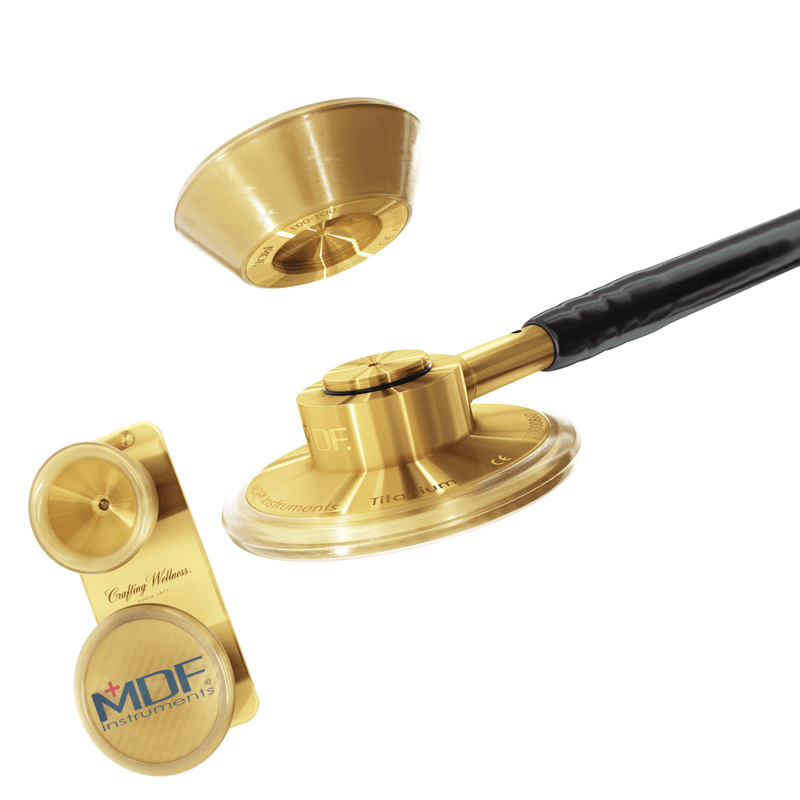 ACCESORIO PEDIÁTRICO CON CLIP - PARA ESTETOSCOPIO DE TITANIO MD ONE EPOCH- ORO - Sitio web oficial de MDF Instruments