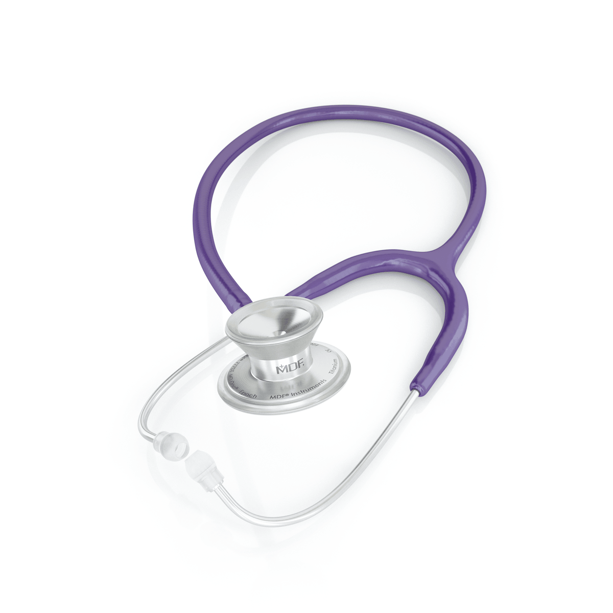 MDF® MD One® Epoch Titanium Stethoscope - Silver - Purple