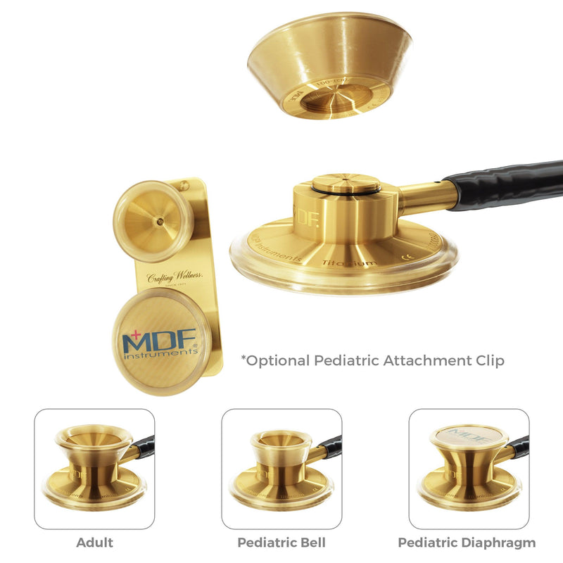 ACCESORIO PEDIÁTRICO CON CLIP - PARA ESTETOSCOPIO DE TITANIO MD ONE EPOCH- ORO - Sitio web oficial de MDF Instruments