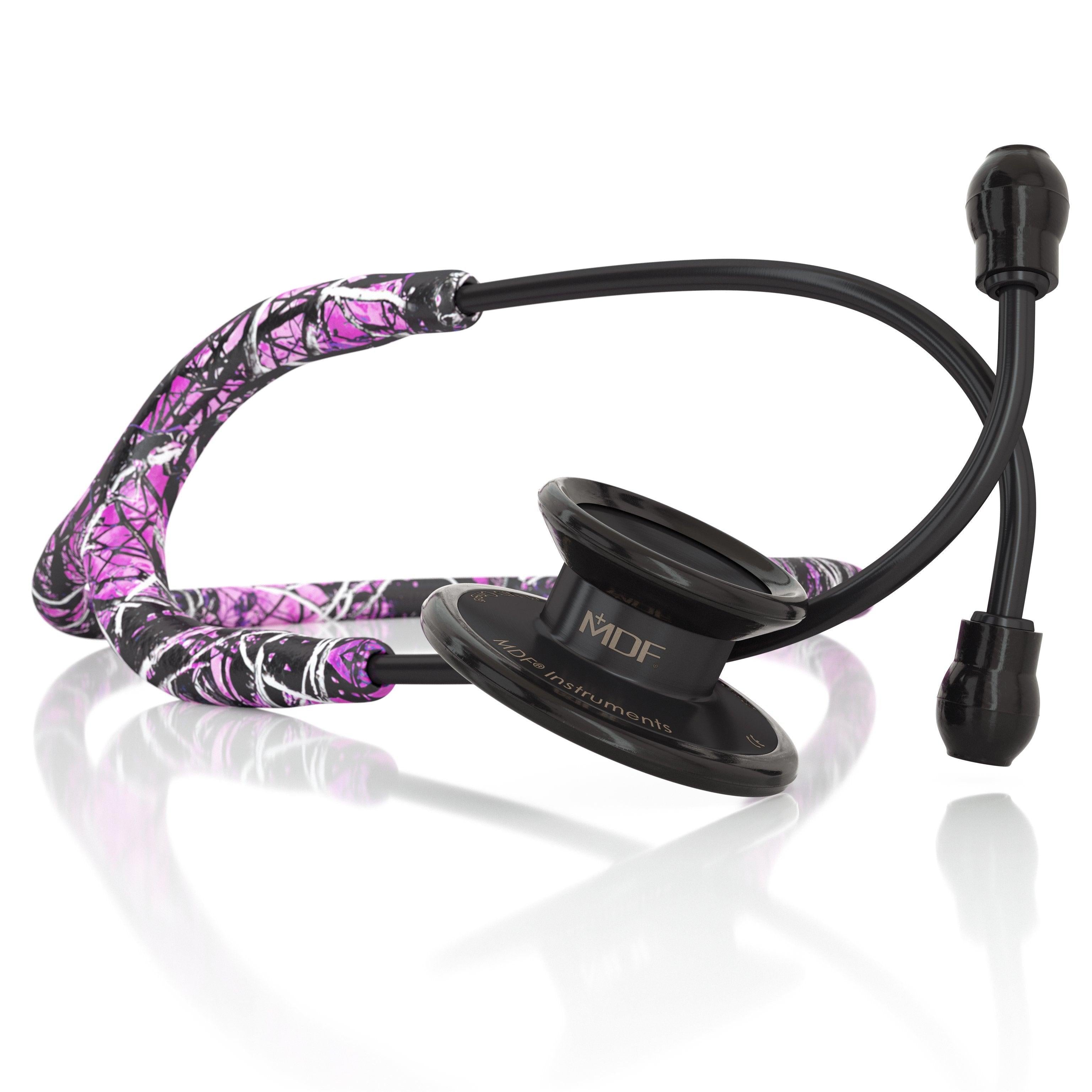 MDF® MD One® Adult Stainless Steel Stethoscope - BlackOut - Muddy Girl