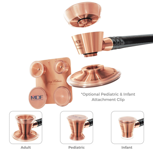 ACCESORIO PEDIÁTRICO CON CLIP - PARA ESTETOSCOPIO DE TITANIO PROCARDIAL TITANIO - ORO ROSA