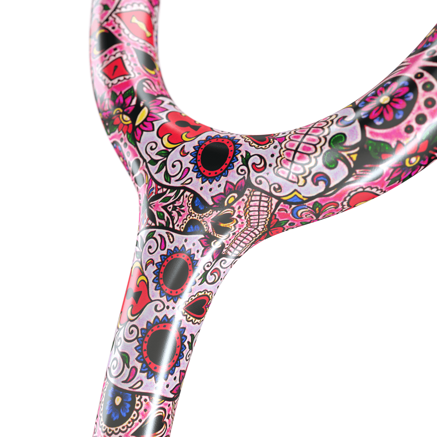 ProCardial® Titanio Fonendoscopio Adulto + Estuche - Sugar Skull / blackout