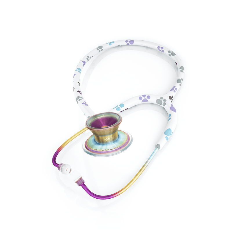 MDF® MD One® Epoch Titanium Stethoscope - Kaleidoscope - Paws