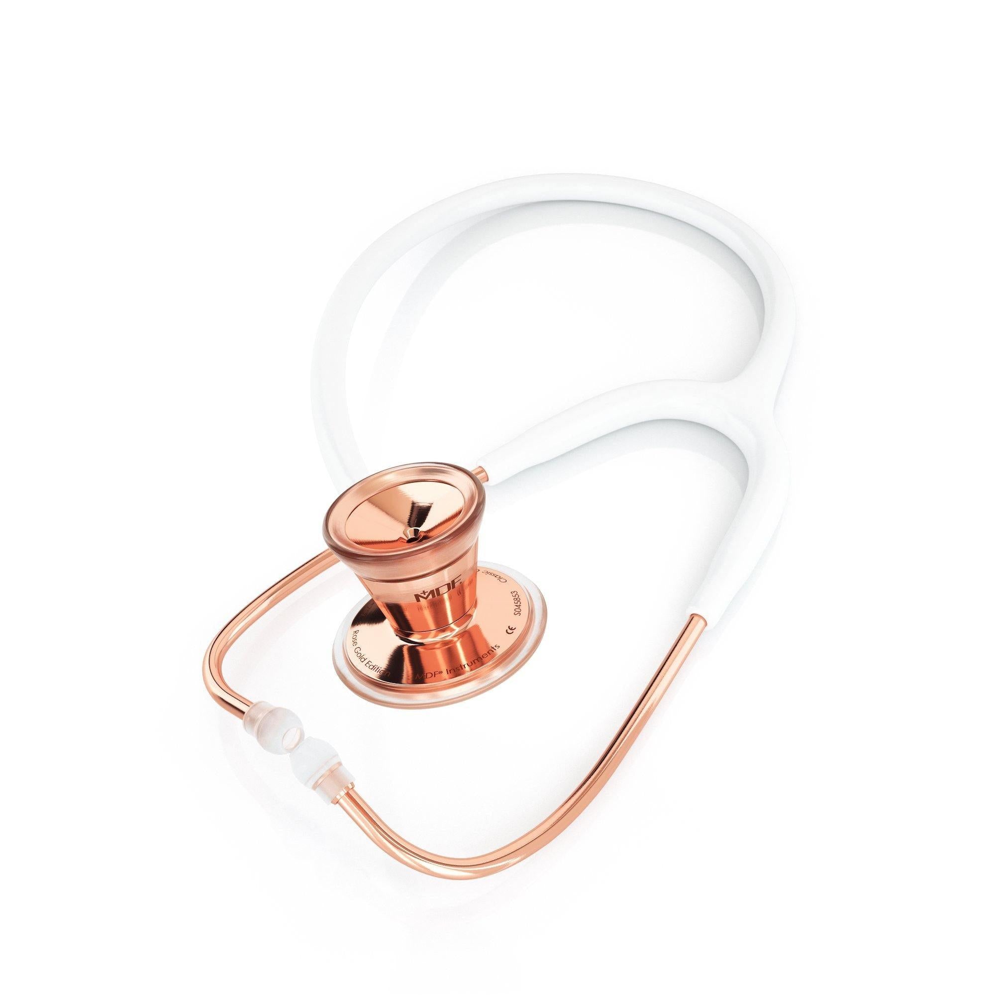 ProCardial® Fonendoscopio Adulto - Blanco/Oro Rosa - MDF Instruments Spain