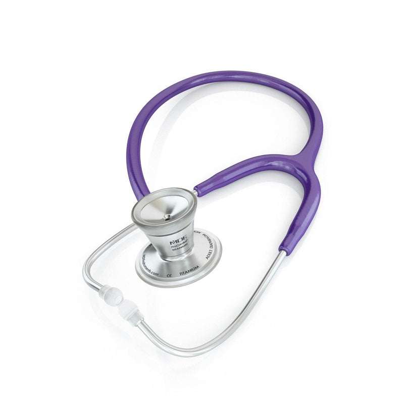 MDF® ProCardial® Titanium Stethoscope - Silver - Purple