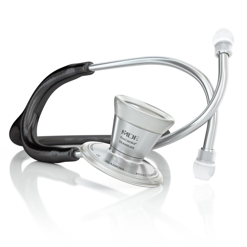 ProCardial® Titanio Fonendoscopio Adulto - Negro - MDF Instruments Spain