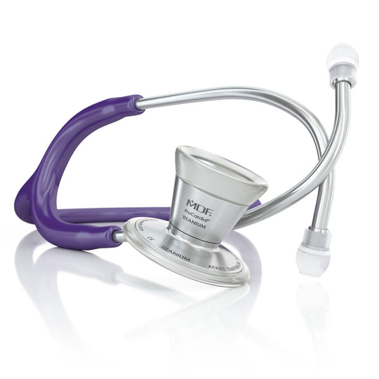 ProCardial® Titanio Fonendoscopio Adulto - Morado - MDF Instruments Spain