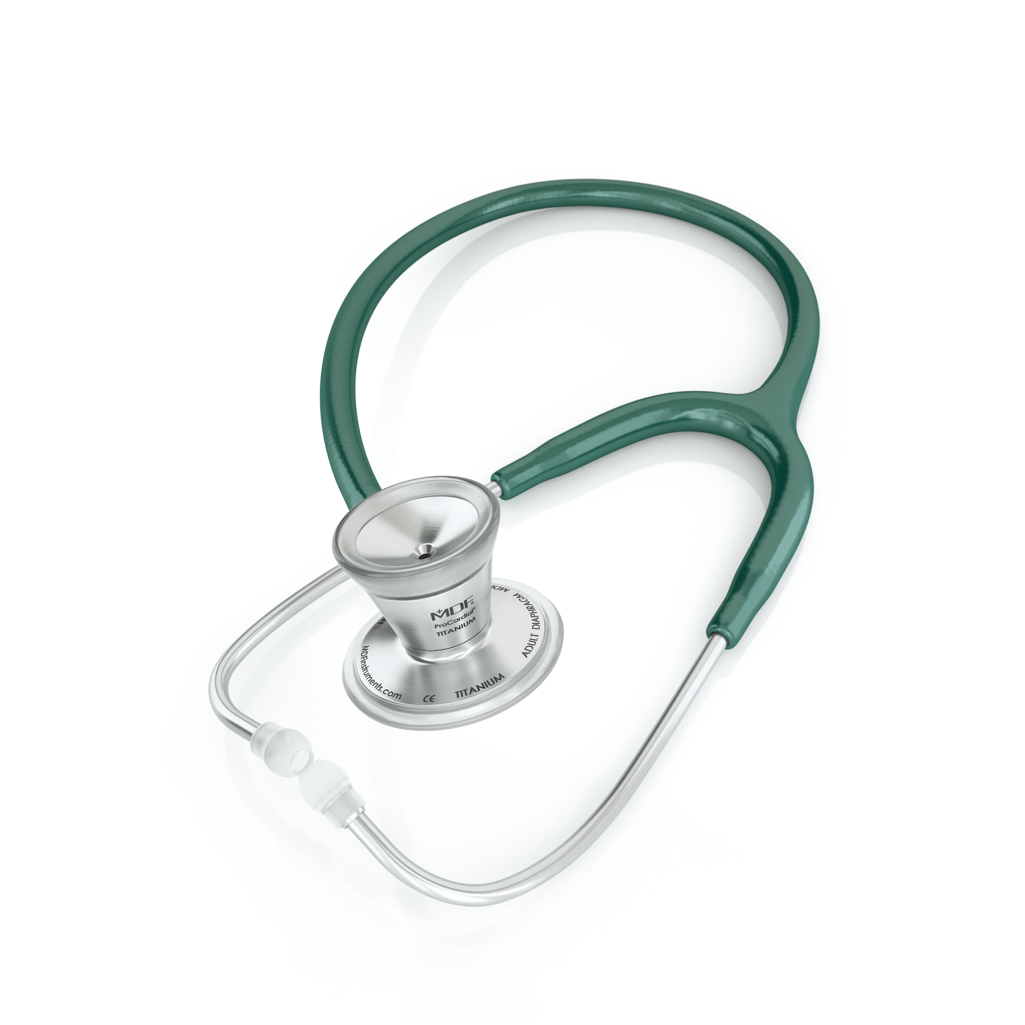 MDF® ProCardial® Titanium Stethoscope - Silver - Green