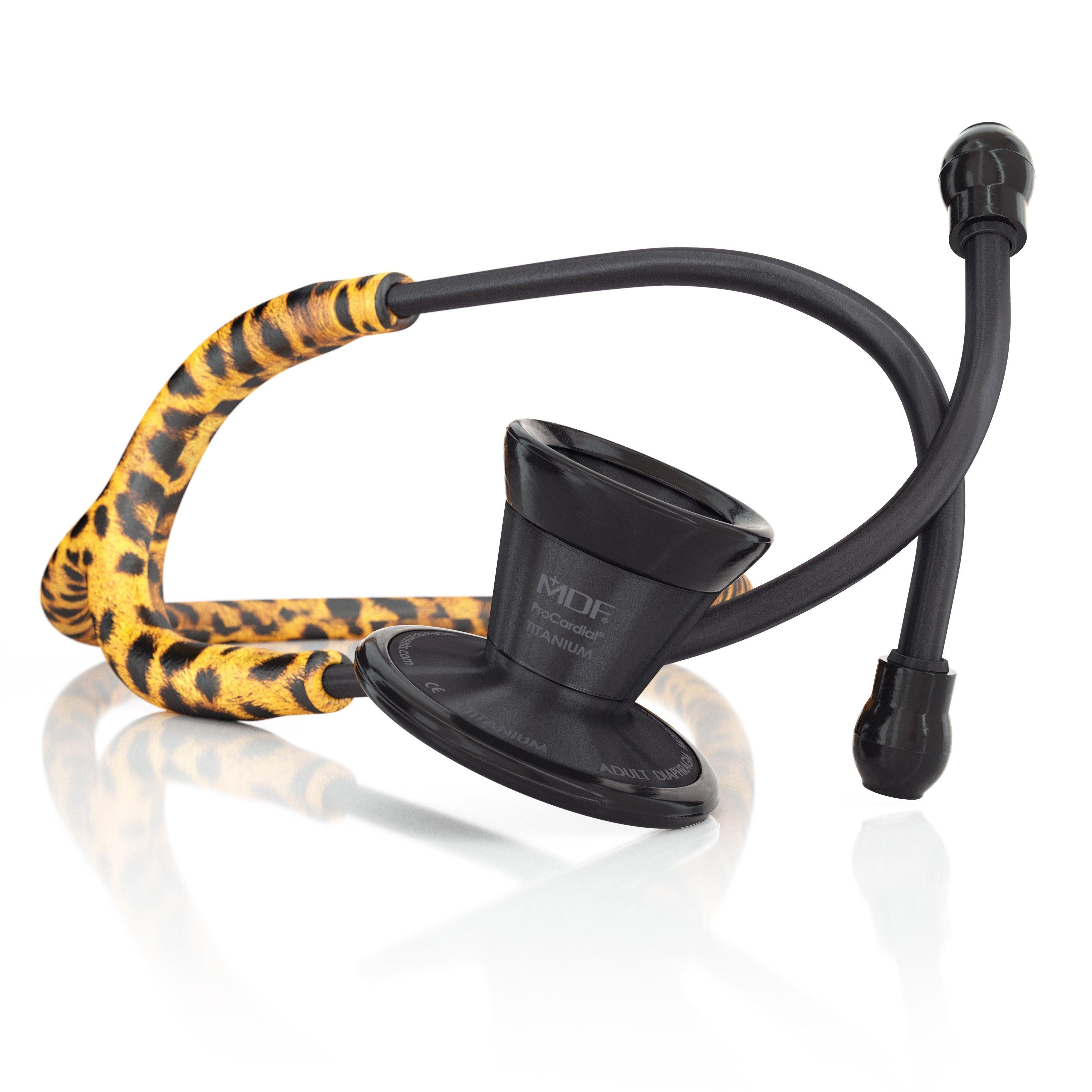 MDF® ProCardial® Adult Titanium Stethoscope - BlackOut - Cheetah - MDF797TCTBO