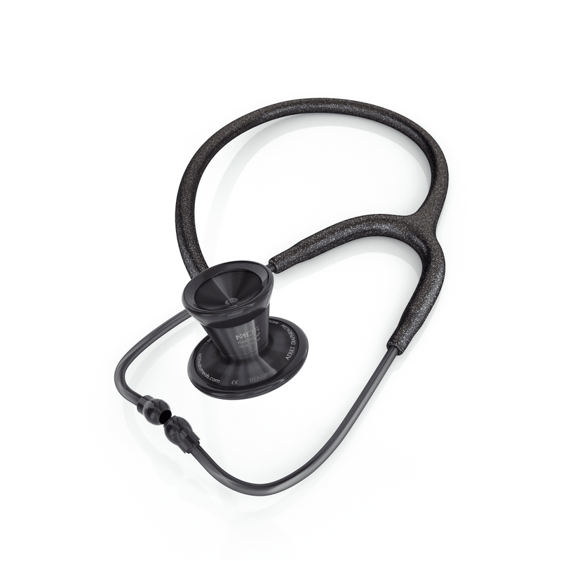 ProCardialå¨ Titanium Cardiology Stethoscope - Black Glitter/BlackOut - MDF Instruments Official Store - Stethoscope