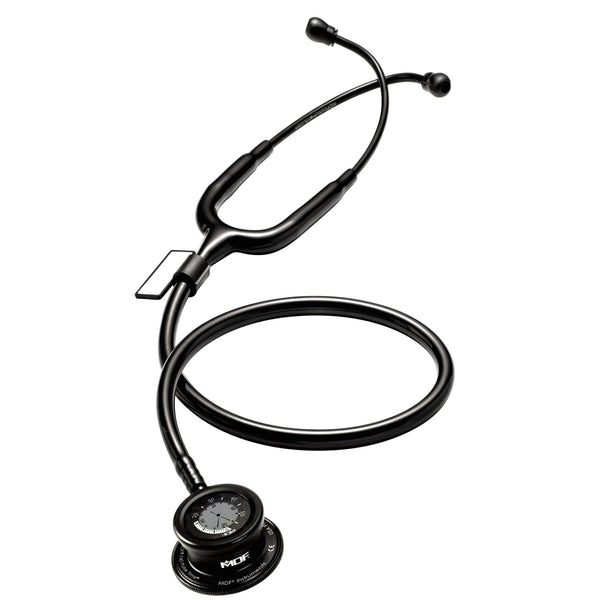 MDF Pulse Time 2-in-1 Digital LCD Clock and Single Head Stethoscope (MDF740) - BlackOut