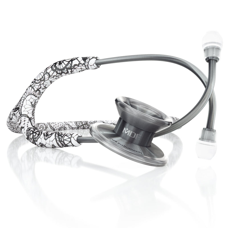 MD One® EPOCH® Titanio Fonendoscopio Adulto con Estuche -MOULIN BLANC/METALIKA