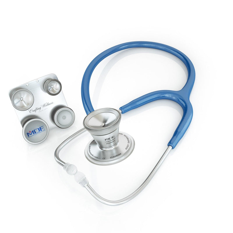 Stethoscope - ProCardial® Titanium Adult & Pediatric & Infant Stethoscope - Royal Blue - MDF Instruments USA