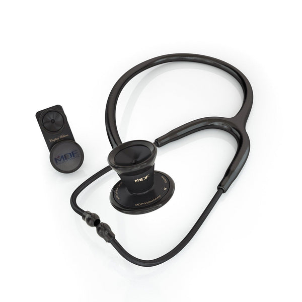 Stethoscope - ProCardial® Stainless Steel Adult & Pediatric Stethoscope - Black/BlackOut - MDF Instruments USA
