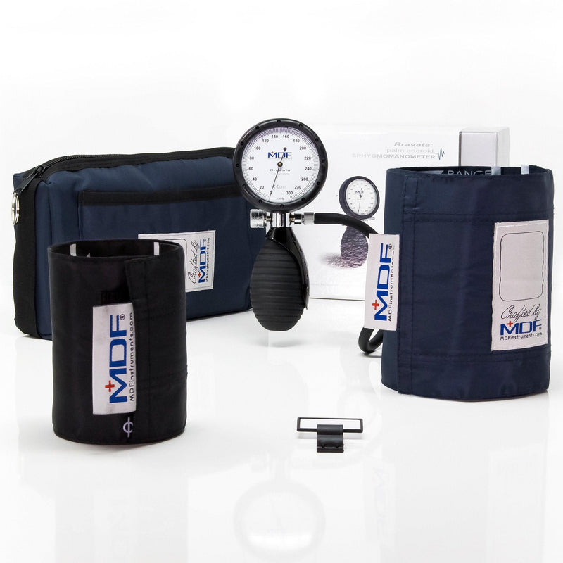 MDF® Bravata® Palm Aneroid Sphygmomanometer - Navy Blue