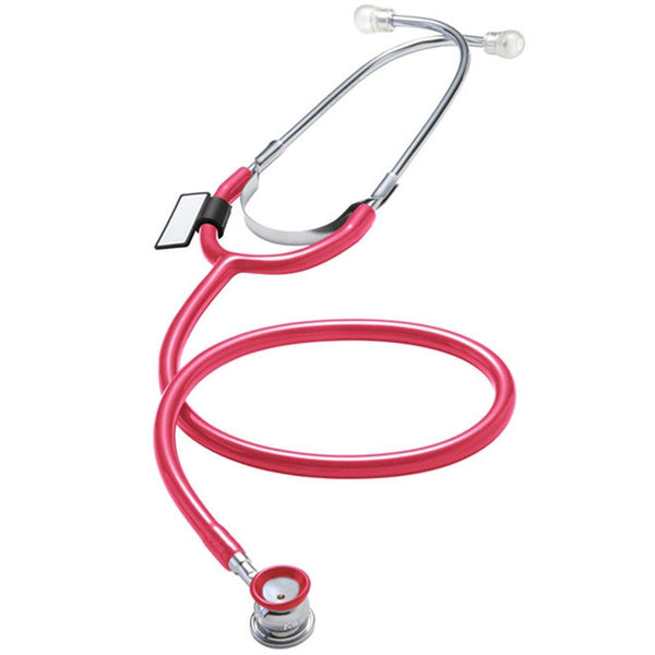 MDF Singularis™ VIVO™ Infant & Neonatal Aluminum Stethoscope - Silver - Red - MDF787E02